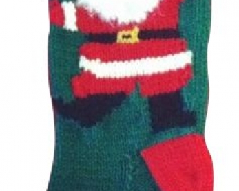 Santa throwing snowballs